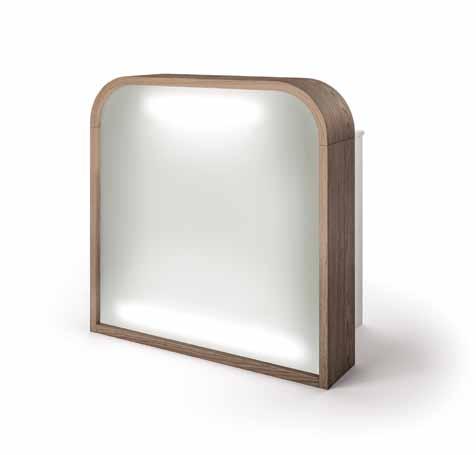 DEMETRA Mirror with hairdryer holder and usb
