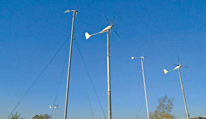 2 3 Performance and Efficiency The EasyWind small wind turbine serves primarily household and companies for self-supply of electricity and heating, but can also feed its green energy into the public