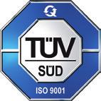 it ISO 9001 TÜV SÜD Certified Company ISO 14001 TÜV SÜD Certified Company Autorizzato all utilizzo Losma GmbH