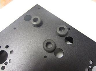 grommets in the 5 holes that are ½ wide.