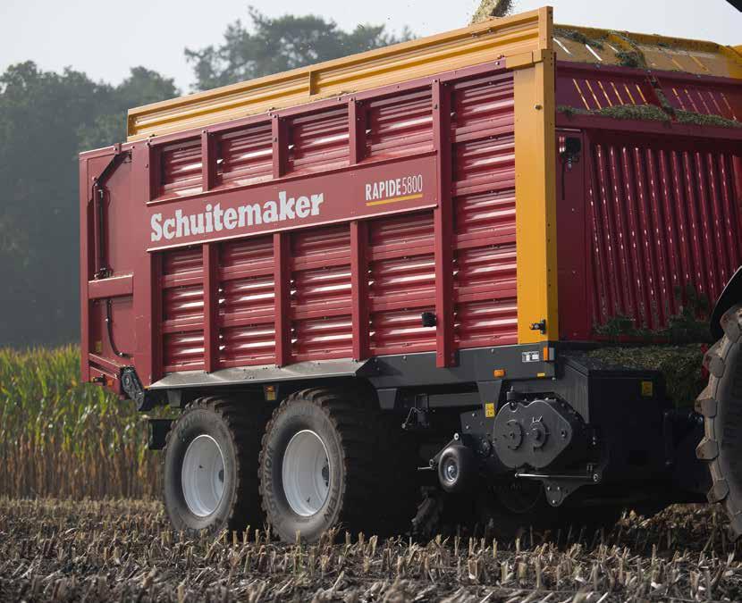 ! TRAILED PICK-UP: BEST SOIL CONTOUR TRACKING AND HARVESTING CAPACITY RAPIDE MULTI-PURPOSE WAGON Multi-purpose: Loader wagon and Silage wagon The Schuitemaker Rapide 10-, 100- and 1000-Serie is a