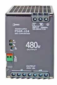 PS6R Switching Power Supplies High-power and space-saving switching power supplies. 93% efficiency reduces operation costs.