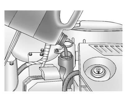 Vehicle Care 10-21 3. Fill the cooling system with the proper DEX-COOL coolant mixture, up to the base of the filler neck. See What to use for more information about the proper coolant mixture.