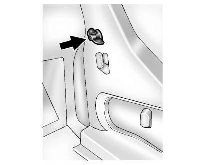 10-36 Vehicle Care To replace one of these bulbs: 1. Open the trunk. See Trunk on page 2 10. 2. Remove the convenience net (if equipped). Unhook the net from the upper wing nut. 3.