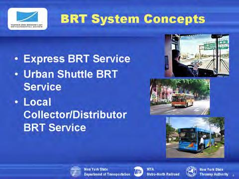 BRT systems provide high speed express service on exclusive or semi-exclusive guideways, as well as access to the system via