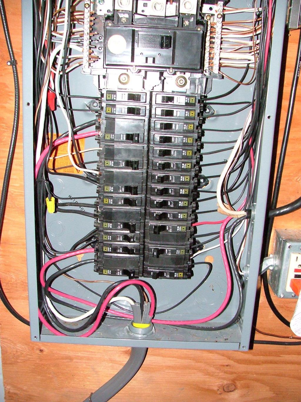 A circuit breaker is a switch that automatically opens a circuit if too much current flows through it.