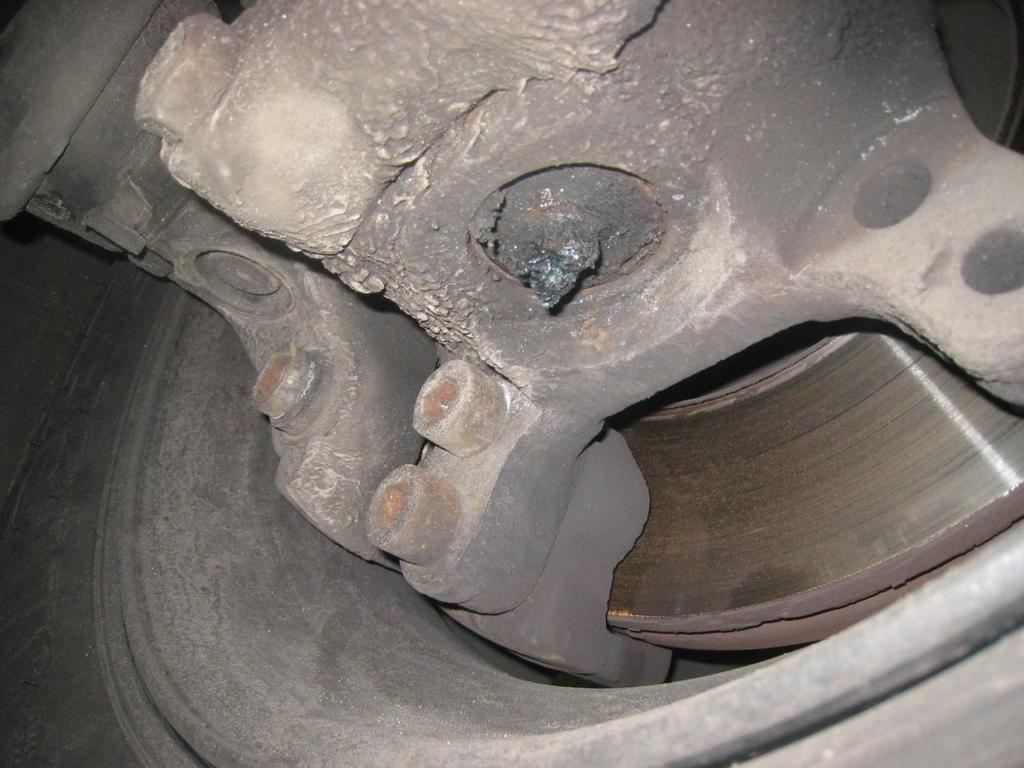 Brake Rotor Inspection Visually inspect swept area of rotor for defects and damage.