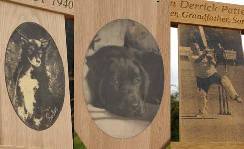Depictions We offer many different ways to personalise your memorial bench and we will endeavour to work out a lovely way to depict whatever you have in mind.