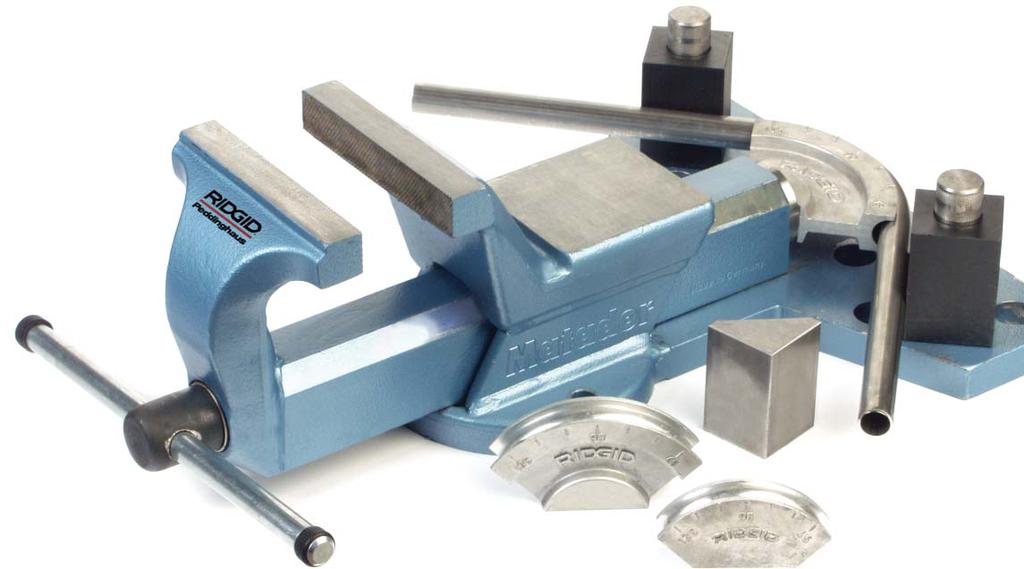 Multiplus Professional multipurpose vice with bending (12mm-28mm) and straightening attachment. Multiplus Clamping 160mm Jaw width. Bends steel pipe up to 3/4 capacity.