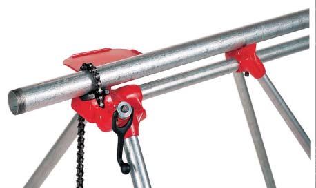 Clamping Pipe Vices Portable Tristand Vices Integral legs and tray fold in for easy carrying and setup. Large vice base overhangs front legs for clear tool swing.