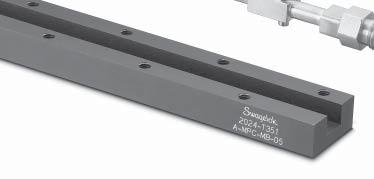 Modular Platform Components (MPC) 25 Swagelok Substrate and Manifold Components Dimensions, in inches (millimeters), are for reference only and are subject to change. Manifold Channels 1.60 (40.