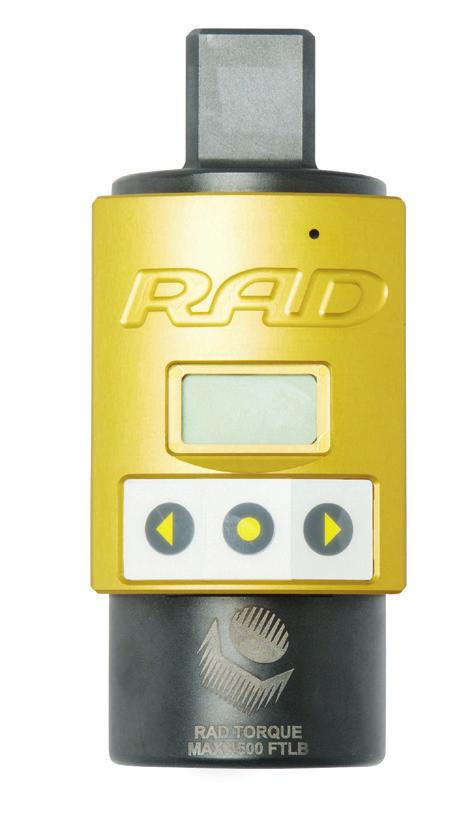 Ranges up to 9,500 Nm Screen on Calibrator allows for convenient reading Connect to RAD