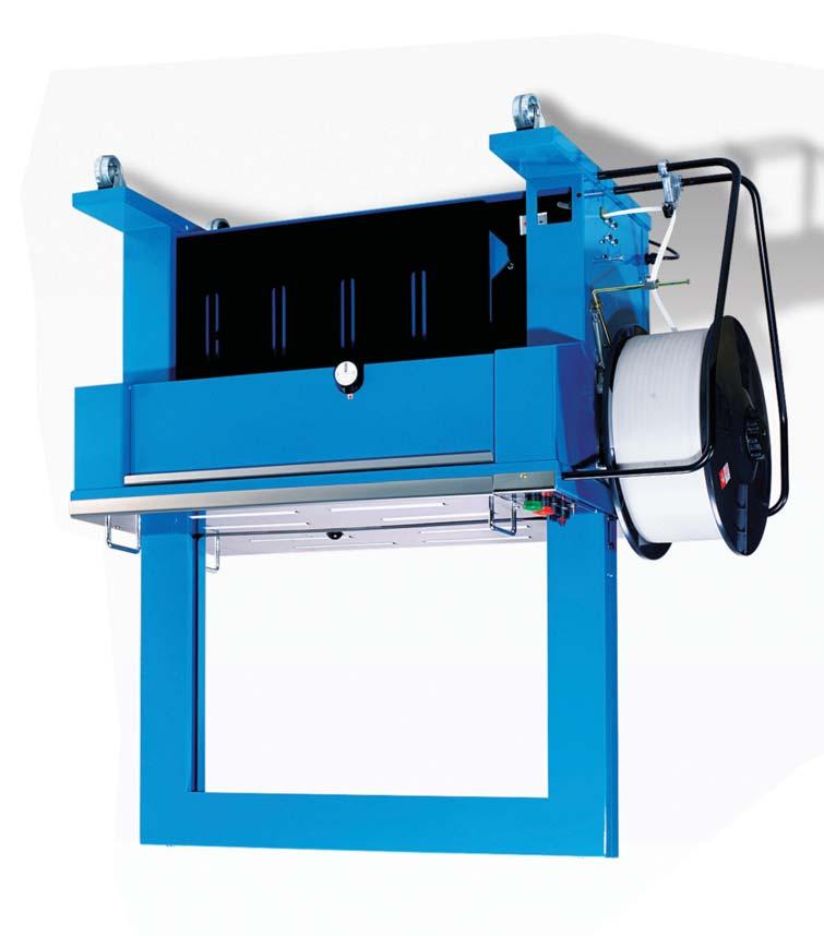 Semi Automatic Strapping Machine The TMS-300 machine is an affordable, portable, and compact semi-auto strapping machine. They are designed for general purpose and can meet your various applications.