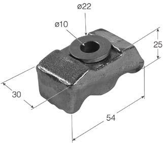 ARANDELA MEDIANO MEDIUM MOUNTING CLAMP FOR CHASSIS WITH WASHER MOYENNE BRIDE DE