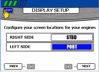 Section 2 - Setup nd Clibrtion IMPORTANT: Do not choose the sme screen loction for more thn one engine. 1.