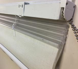 Use the innovative open slot that allows for easy flat spline fabric