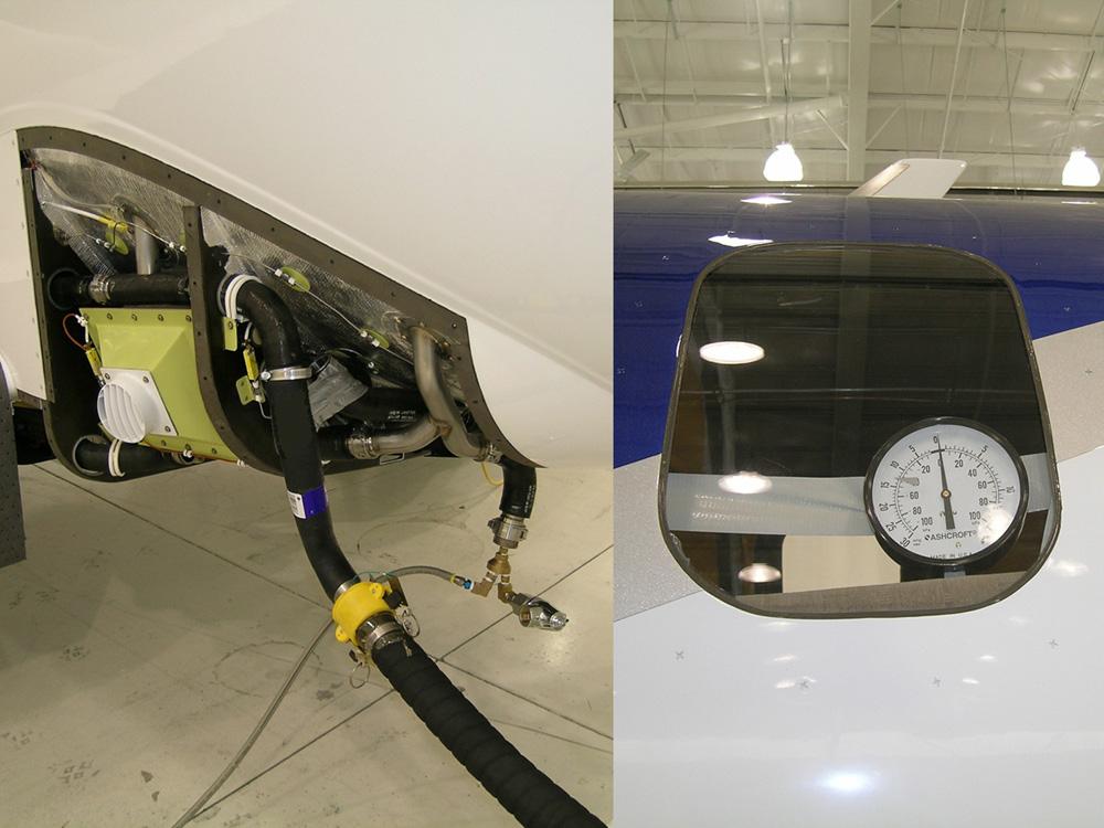 proof test was performed to validate the structure as well as the system function (Fig. 16). Then, in-flight pressurization tests were conducted at various altitudes.