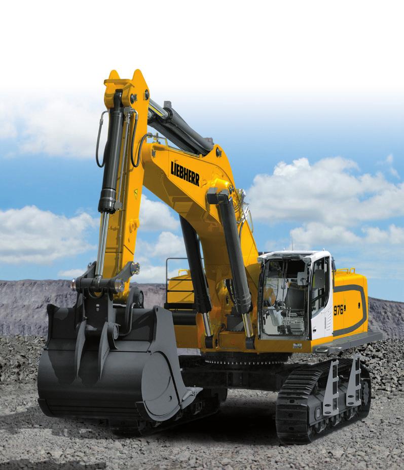 Crawler excavator R 976 Operating Weight with Backhoe Attachment: 85,3 95,5 kg Operating Weight with