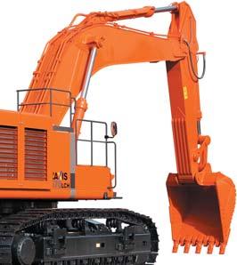 Strengthened Undercarriage Full Track Guard Provided Standard (ZAXIS 670LCH) Full track guards are provided standard.