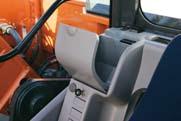 The seat features horizontal, vertical adjustments and has a backrest contoured for