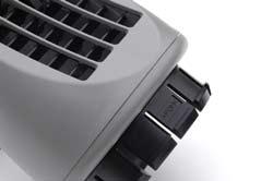 This fan automatically starts when temperature comes into the high temperature range, ensuring low noise operation.
