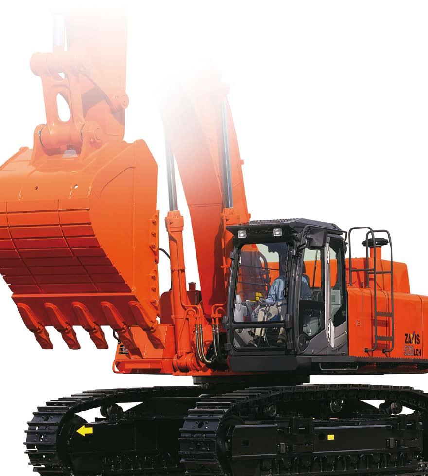 ZAXIS-3 series HYDRAULIC EXCAVATOR Model Code : ZX500LC-3 / ZX520LCH-3 Engine Rated Power : 260 kw (349 HP) Operating Weight : ZX500LC-3 : 49 500 kg ZX520LCH-3 :