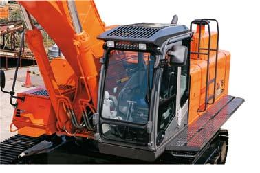 The cab top can withstand nine-fold loading.
