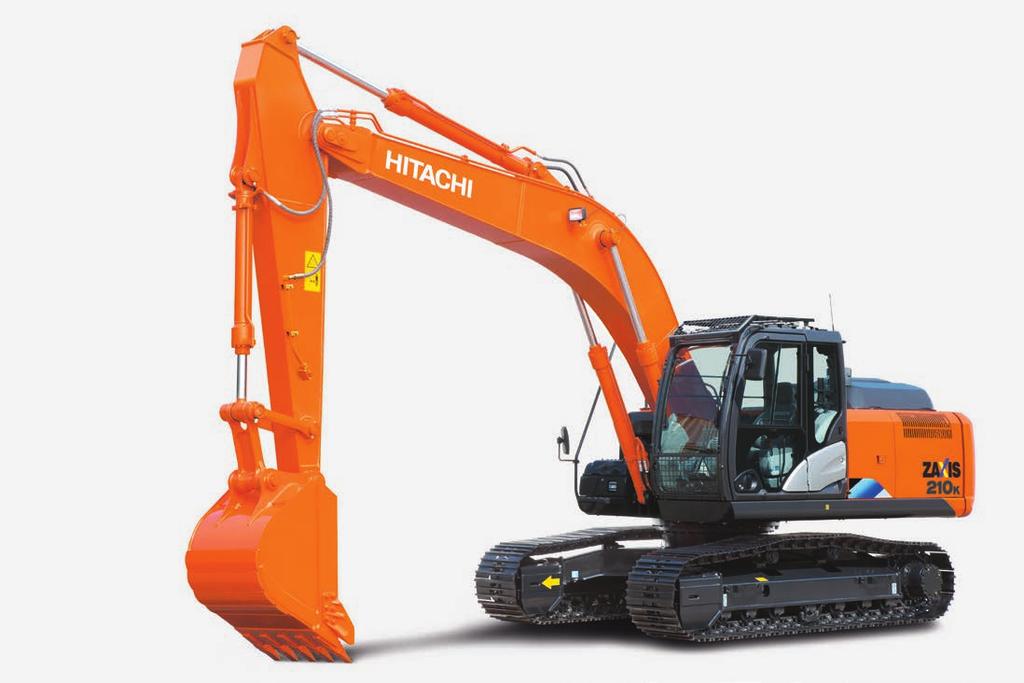 Various Versions Heavy-Duty Version: H-Series ZAXIS 210H Demolition Version: K-Series ZAXIS 210K Reinforced front attachment (H-boom / H-arm) Thickened steel plates, damage prevention plates and