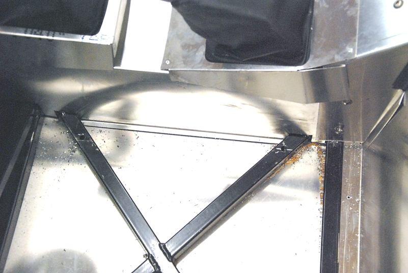 Mount the seat brackets to the chassis by marking where the seat