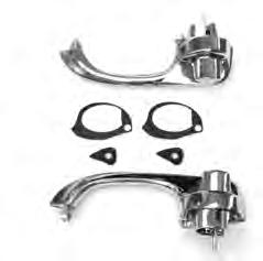Includes 2 small clips and 2 large clips to do one car. KBC-731 Most GM... 18.95 set. Door Handle Kits Complete kit with (2) door handles, (1) gasket set, and (1) push button set. MEM-1600 1962-65...59.