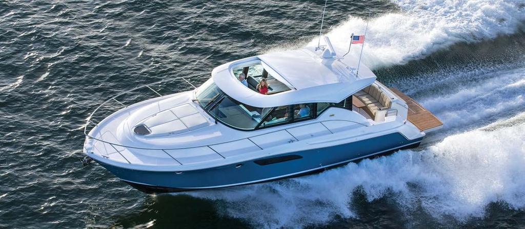 TIARA 44 COUPE $998,814 $919,900 Custom Hardtop with Power Sun Roof Port & Starboard Opening Side Windows Concealed Lewmar CPX3 Anchor Windlass Chaise Lounge Forward Sun Pad Transom Storage Trunk &
