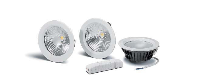 Prime K L 6" 25 W Indoor LED recessed mounted downlight with aluminium reflector With enclosed separate LED driver for direct connection to mains voltage Mains voltage: 220 240 V ±10%, 50 60 Hz Power