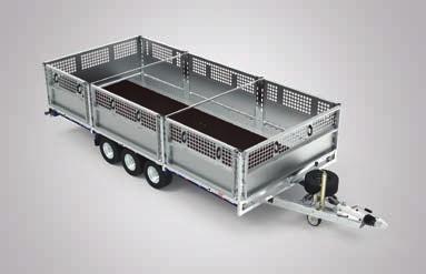 High panelled side extension kit enabling the transport of bulkier loads.
