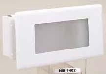 White NSW-800 - Wet Label housing NRA-6301-24-1/2" Adjustable hanger bar kit (set of 2 includes housing bracket ) 3" Nora's new LED Brick Light can be used indoors or outdoors to