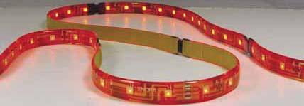 LED SPECIALTY 12V or 24V RGB LED Tape Light (Color Changing) RGB LED Tape can create up to 16 colors! Program a single stationary color or multiple transitioning colors.
