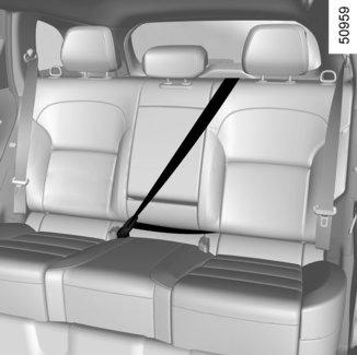 it. Rear seat belts 8 The belts are locked, unlocked and adjusted in the same way as