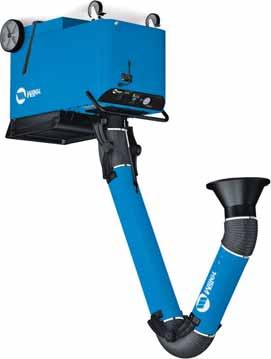 SWX-D (disposable filter) model with telescoping arm shown. Features common to all models Designed to capture weld fume.