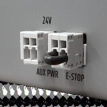 This electrical connection can be connected to an external control system via the corresponding WAGO 734-10 socket.