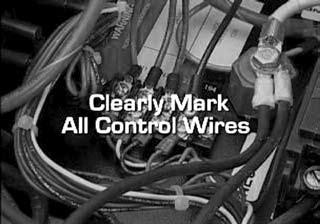 An improperly connected control wire can damage the generator control board.