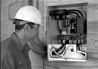 The grounding that is normally in the main panel must be accomplished in the service entrance rated switch