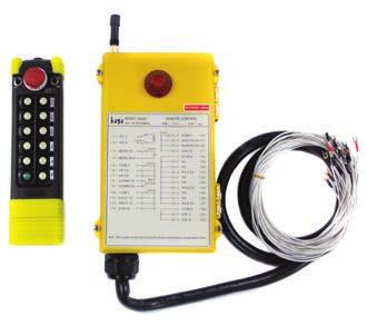 Two Hoists Control Type Radio Model Speeds # of Hoists # of Receivers # of Transmitters Max Operating Range (ft) * Channels Buttons QB5 K Two Two 3 1000 70 8 QB6 K3 Two Two 3 1000 70 1 * Depending on