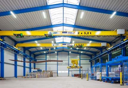 1 71 STAHL CraneSystems hoists operating in a new wagon factory in Belarus.