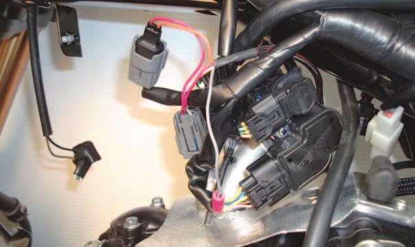 H 16 Plug the pair of PCV wiring harness connectors with ORANGE colored wires in-line of the Fuel Injector and the
