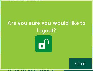 Logout After you have completed the user setup, ensure that you logout of the setup so that your setup entries are saved and cannot be changed accidentally by the kitchen staff.