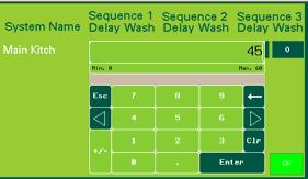 If the Truflow has only one wash sequence leave Sequence 2 and Sequence 3 Delay and Wash timers at 0.