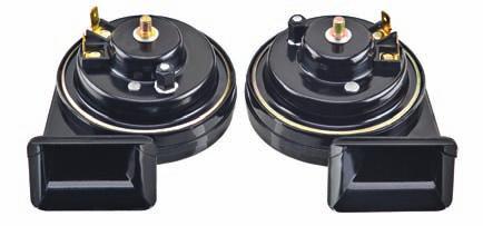 ELECTRIC HORNS Part 3FHU2 (Low Tone) Part 3FHU3 (High Tone) DISC HORNS Replacement Type - for all 12-Volt vehicles Replacement disc horns, O.E type Models 3FHU2 and 3FHU3.