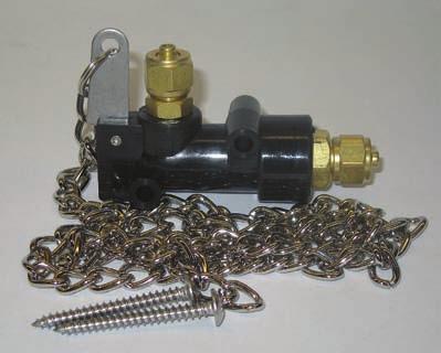 HORN PARTS & ACCESSORIES Part 3FHX1 LANDYARD HAND PULL AIR VALVE For On-Board Air System Manually pulling the chain of the model 3FHX1 sounds the
