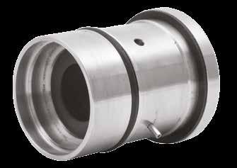 seal stationary housing, without flush Flush collet for double seal, with extended bushing Flush collet for