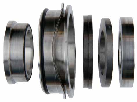 Tungsten Carbide seal faces as standard, to improve seal life in the poor lubrication conditions common in the