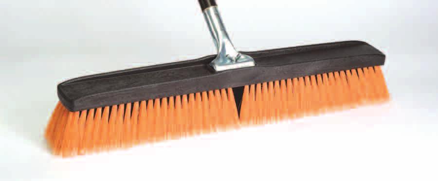57 Gray Flagged Synthetic Border, 3 Trim, with 60 Threaded Handle 09974 Floor Sweep 18, Gray Flagged Synthetic, 6 16 2.